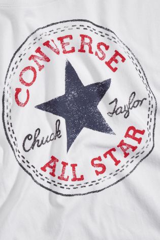 White Converse Chuck Patch Tee Dress